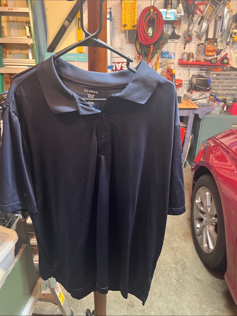 George Men's Navy Blue Polo Shirt